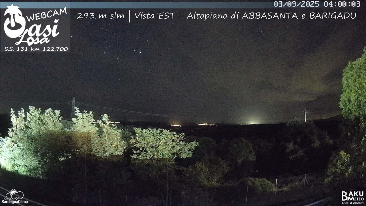 time-lapse frame, Abbasanta webcam