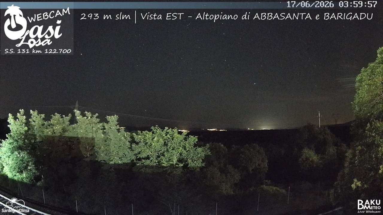 time-lapse frame, Abbasanta webcam