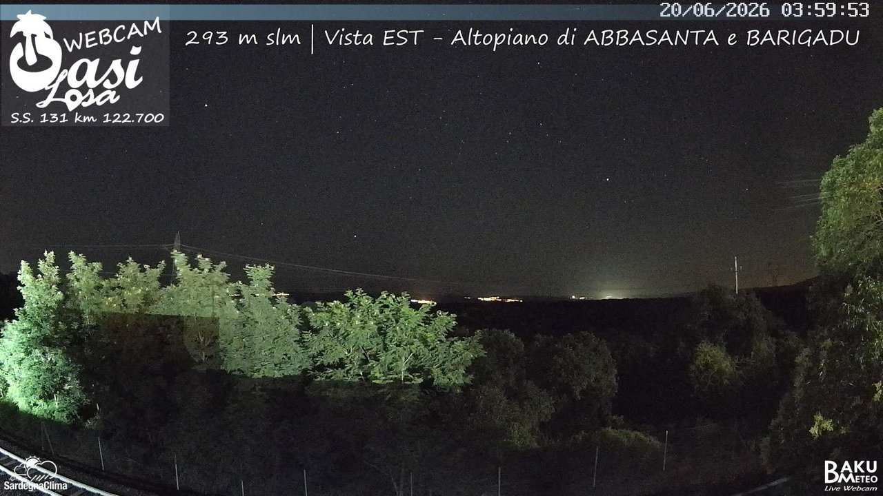 time-lapse frame, Abbasanta webcam