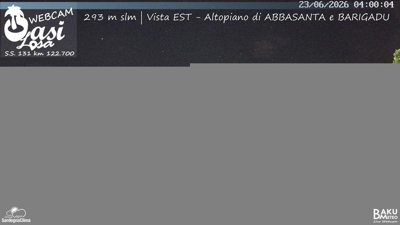 time-lapse frame, Abbasanta webcam