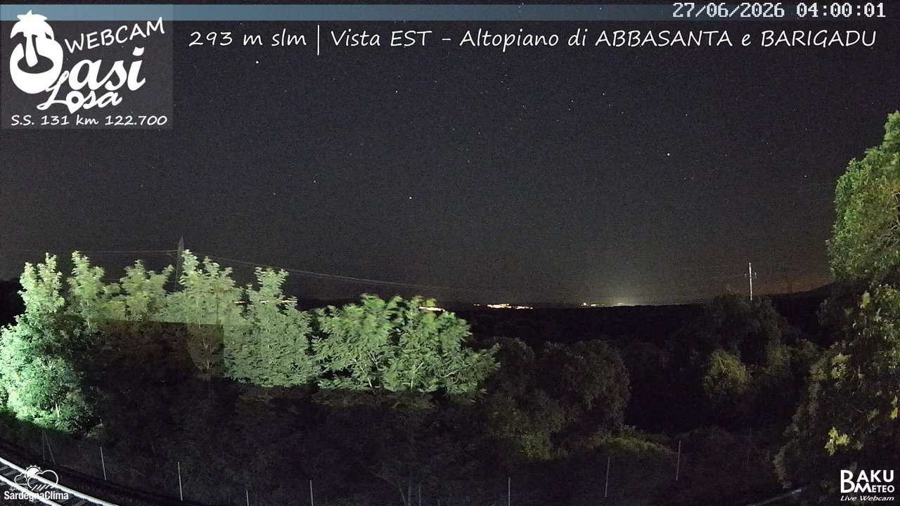 time-lapse frame, Abbasanta webcam