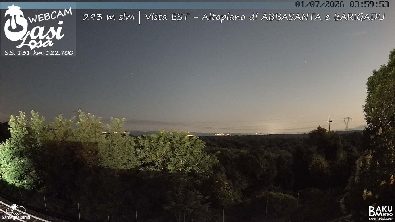 time-lapse frame, Abbasanta webcam