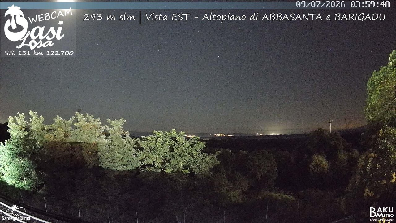time-lapse frame, Abbasanta webcam