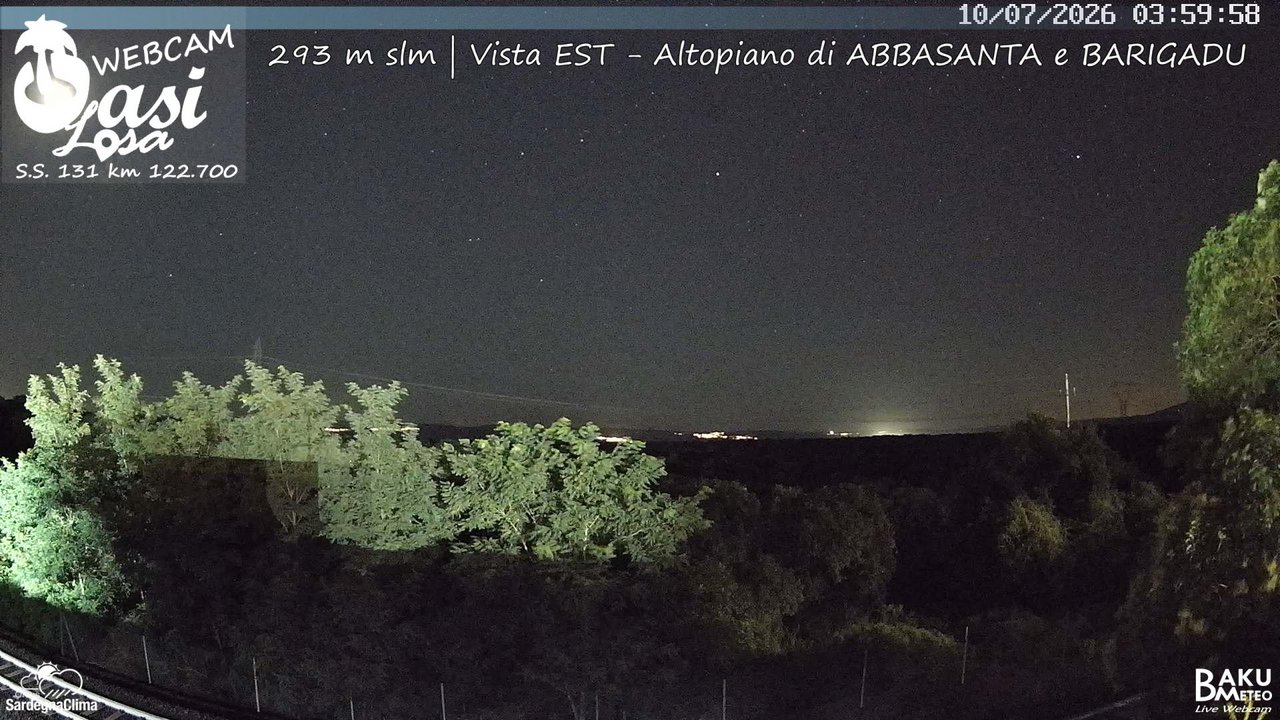 time-lapse frame, Abbasanta webcam