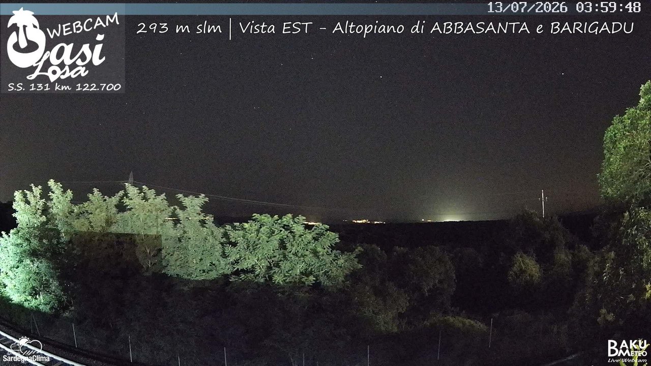 time-lapse frame, Abbasanta webcam