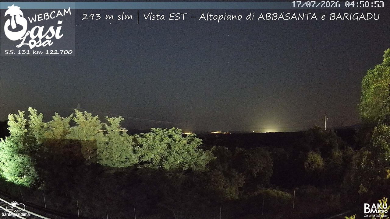 time-lapse frame, Abbasanta webcam