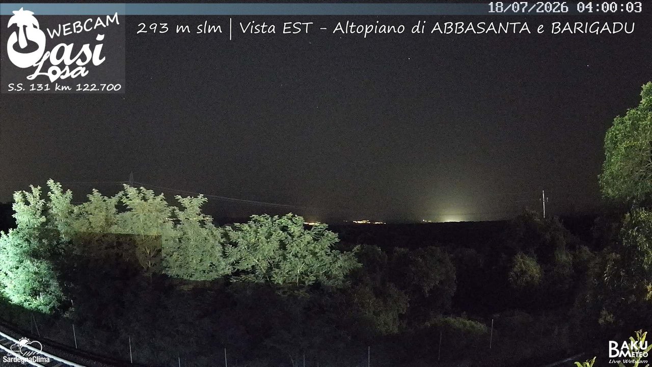 time-lapse frame, Abbasanta webcam
