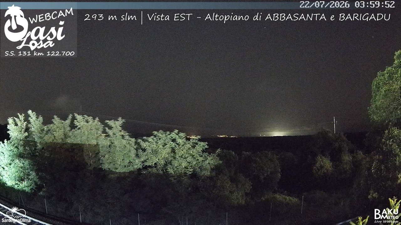 time-lapse frame, Abbasanta webcam