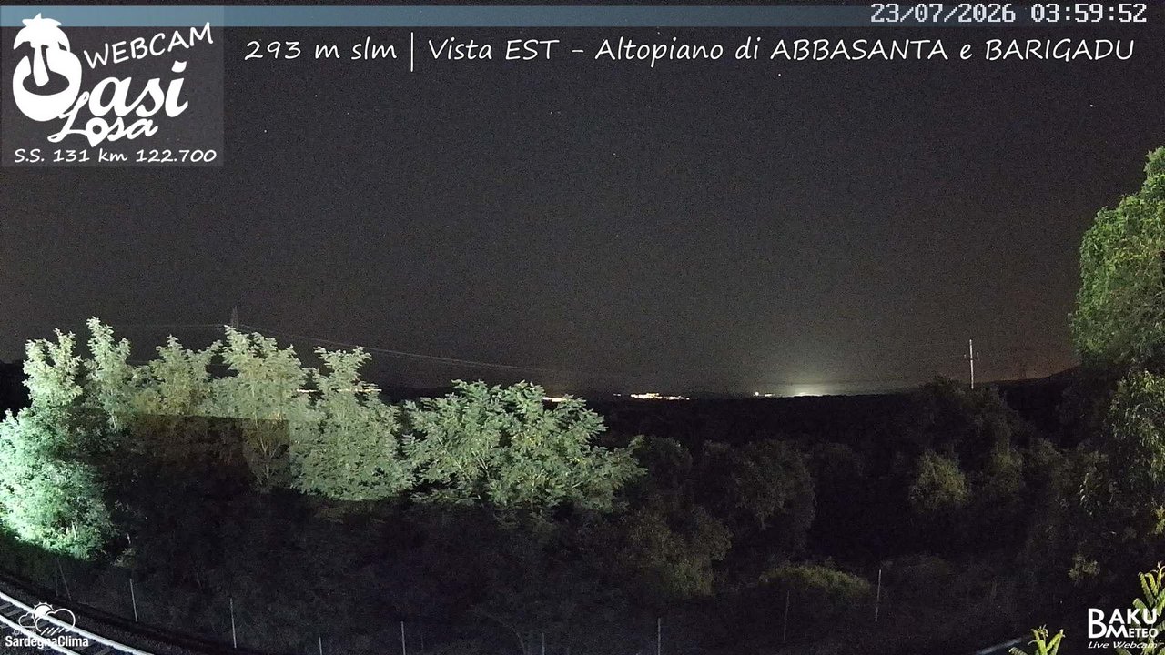 time-lapse frame, Abbasanta webcam