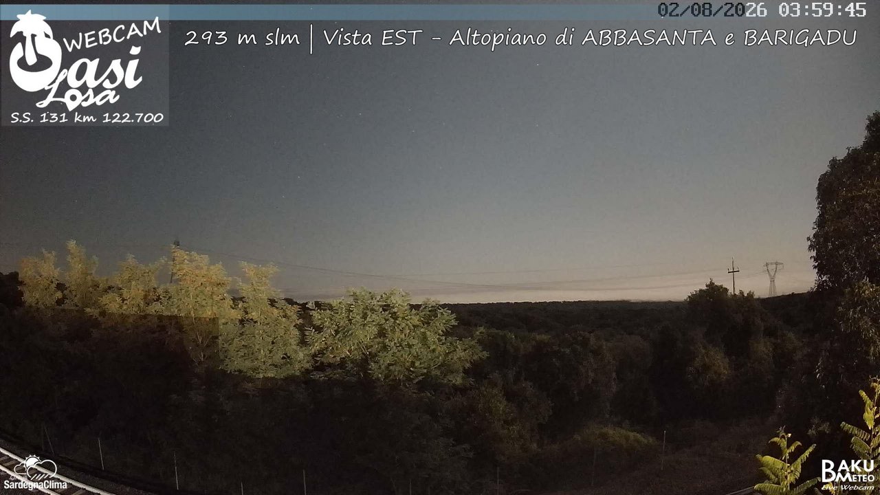 time-lapse frame, Abbasanta webcam