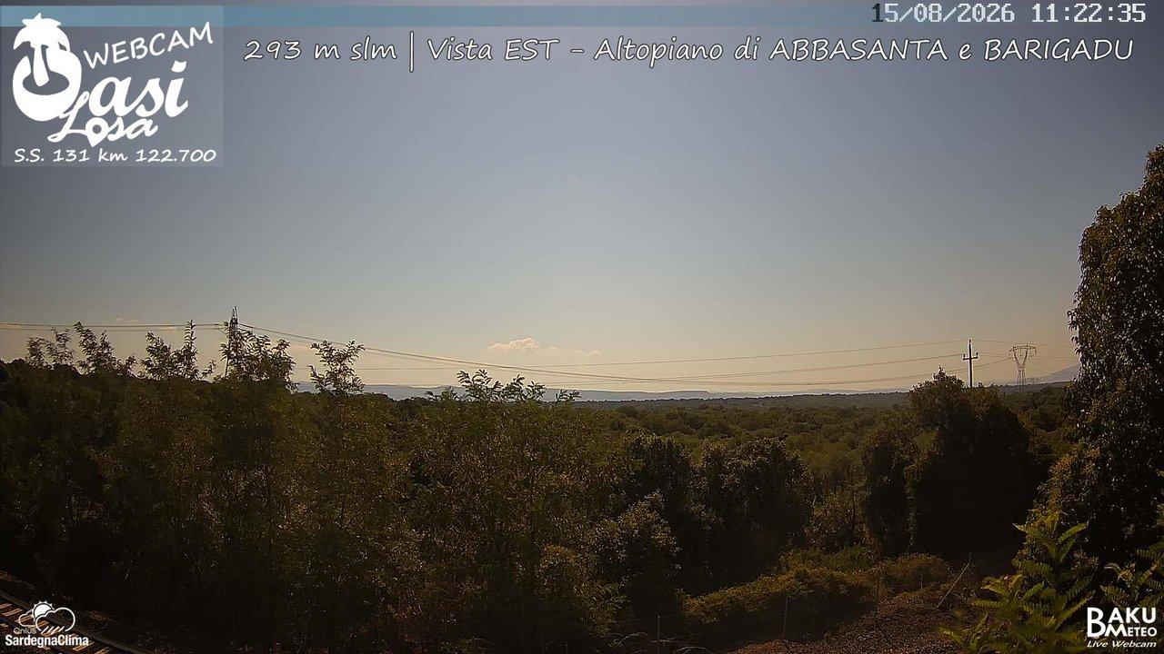 time-lapse frame, Abbasanta webcam
