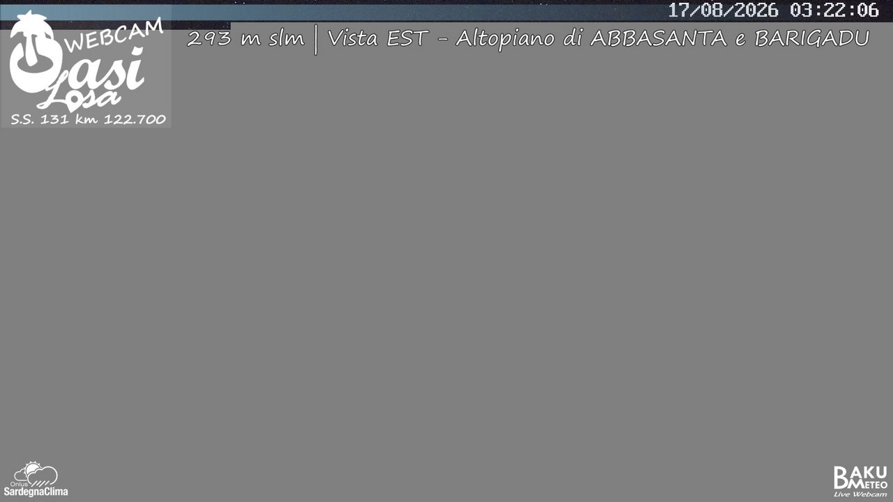 time-lapse frame, Abbasanta webcam