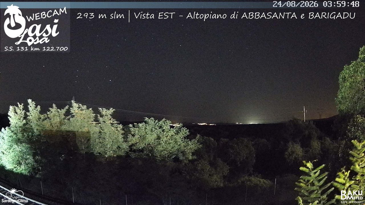 time-lapse frame, Abbasanta webcam