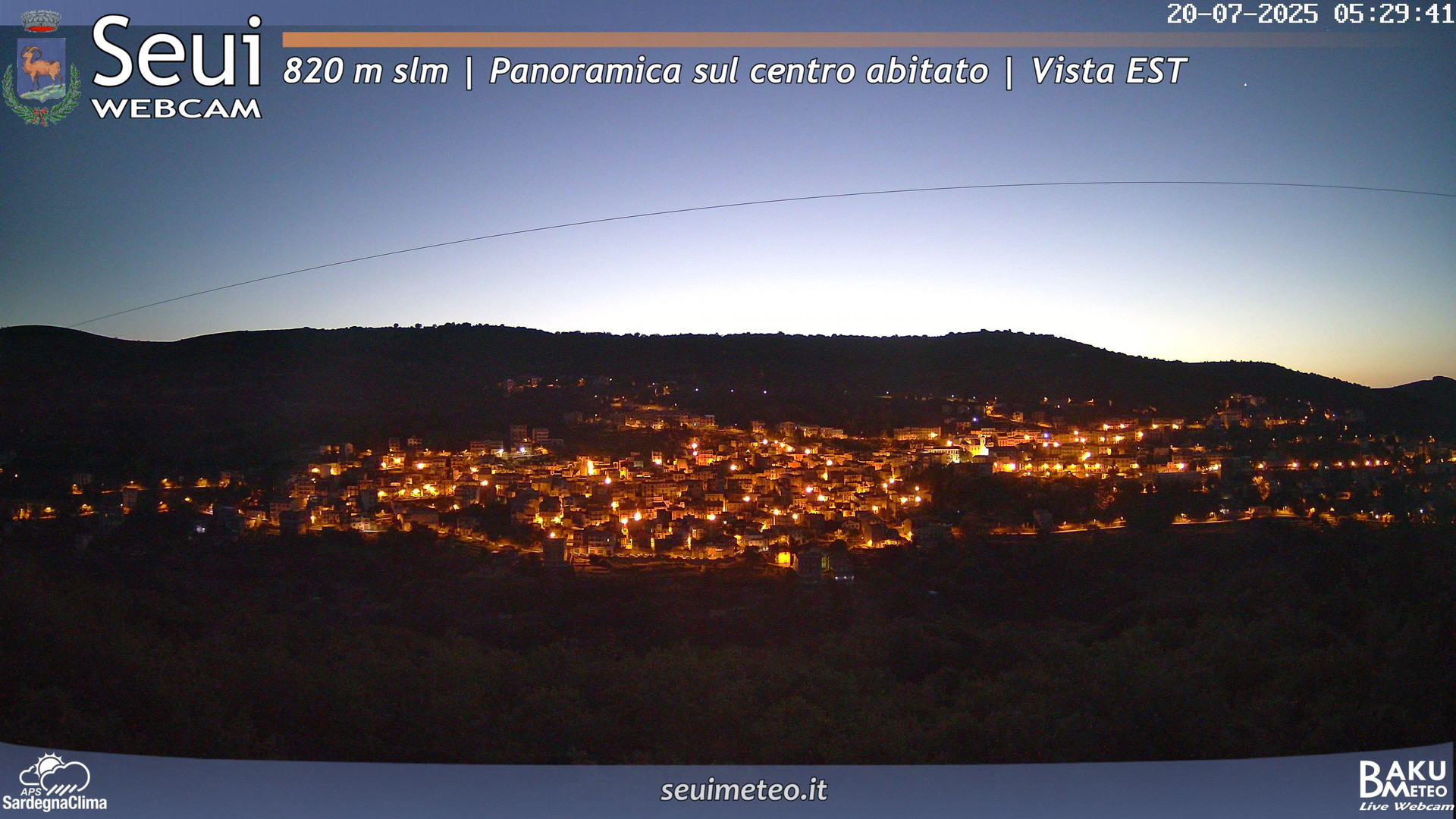 time-lapse frame, Seui Cuccaioni webcam