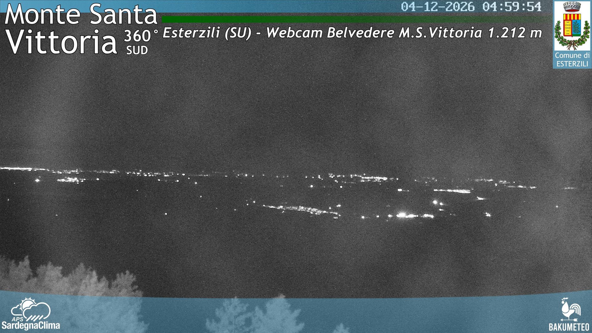 time-lapse frame, Monte Santa Vittoria Sud webcam