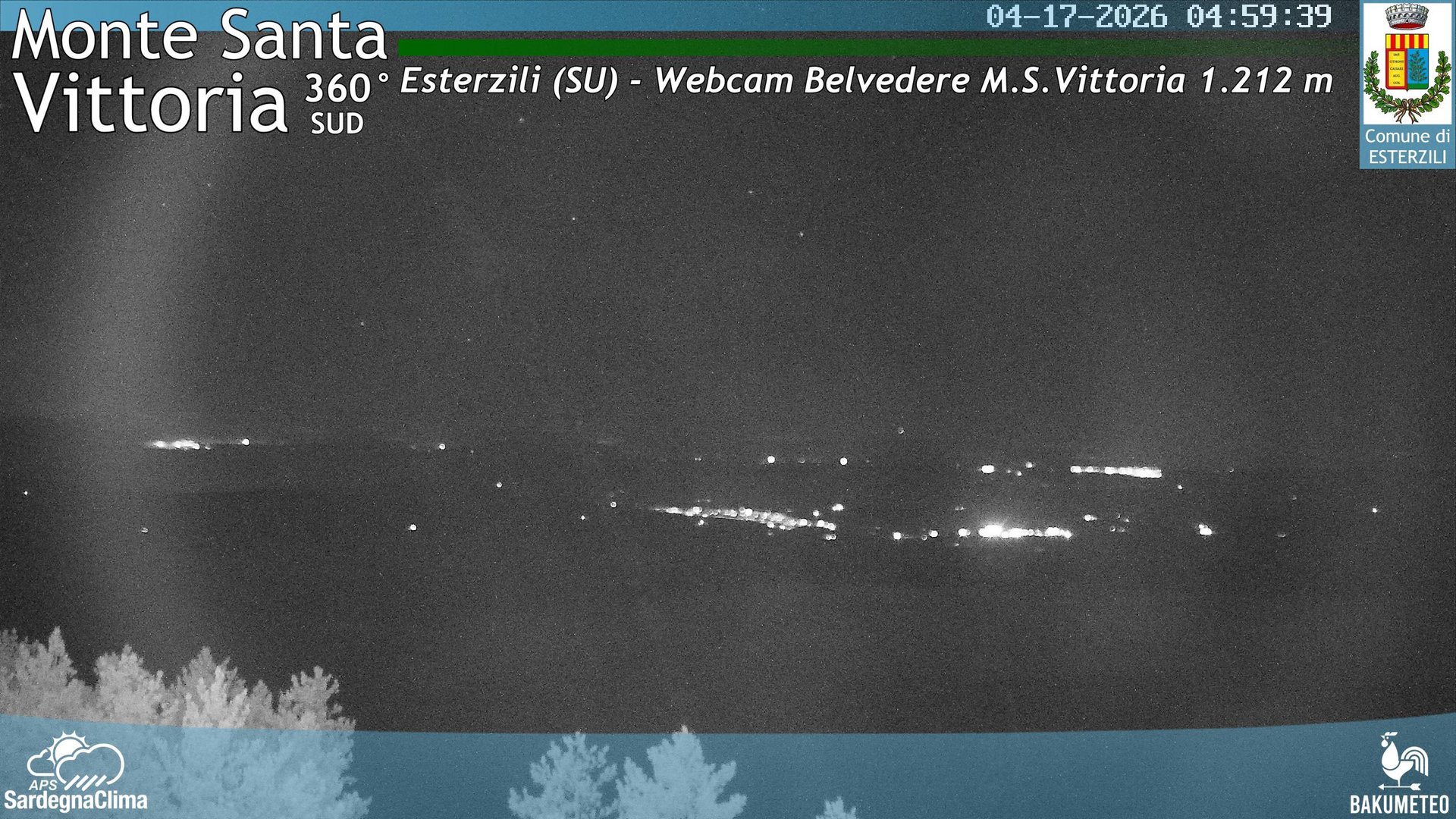 time-lapse frame, Monte Santa Vittoria Sud webcam