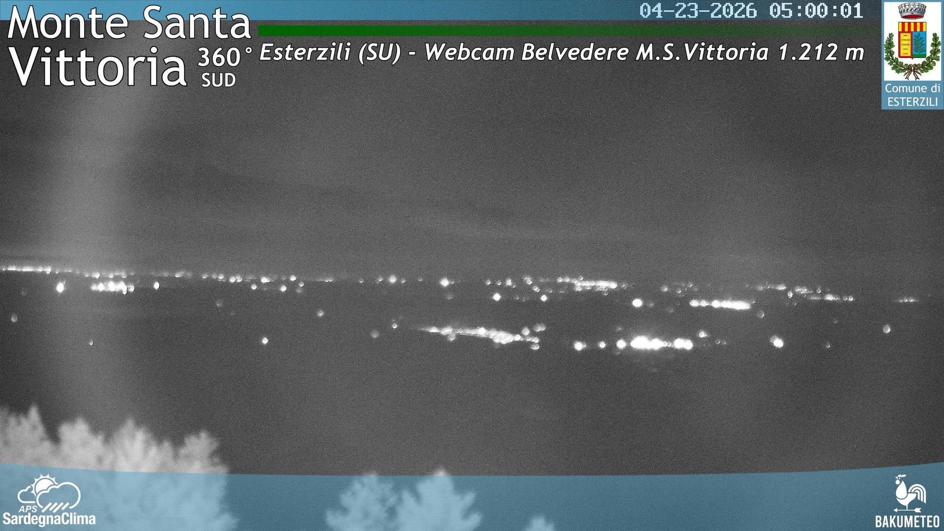 time-lapse frame, Monte Santa Vittoria Sud webcam