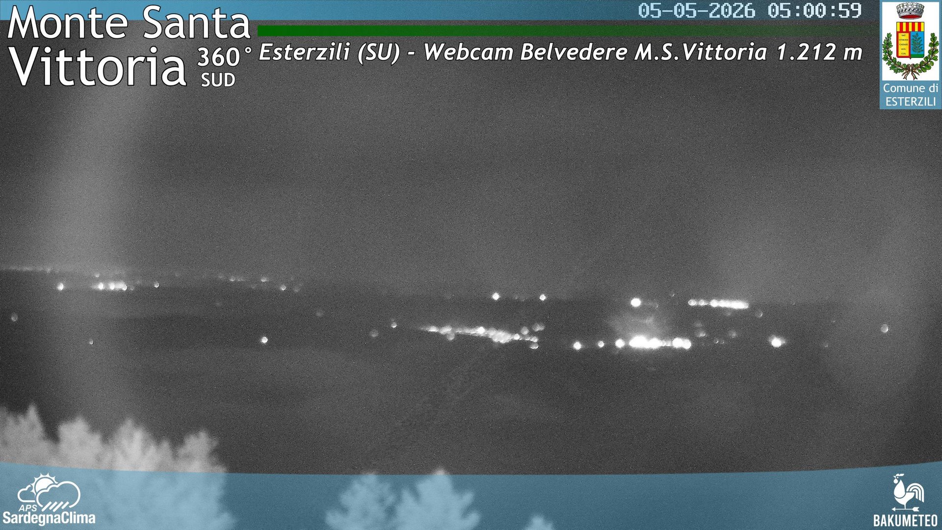 time-lapse frame, Monte Santa Vittoria Sud webcam
