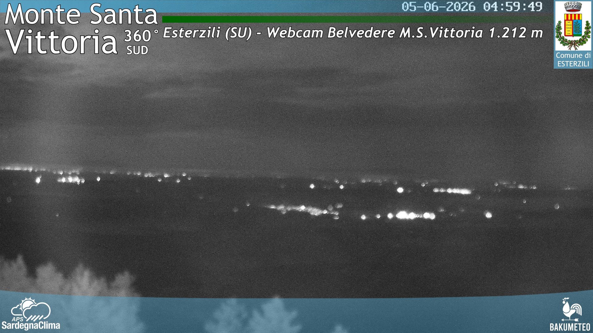 time-lapse frame, Monte Santa Vittoria Sud webcam