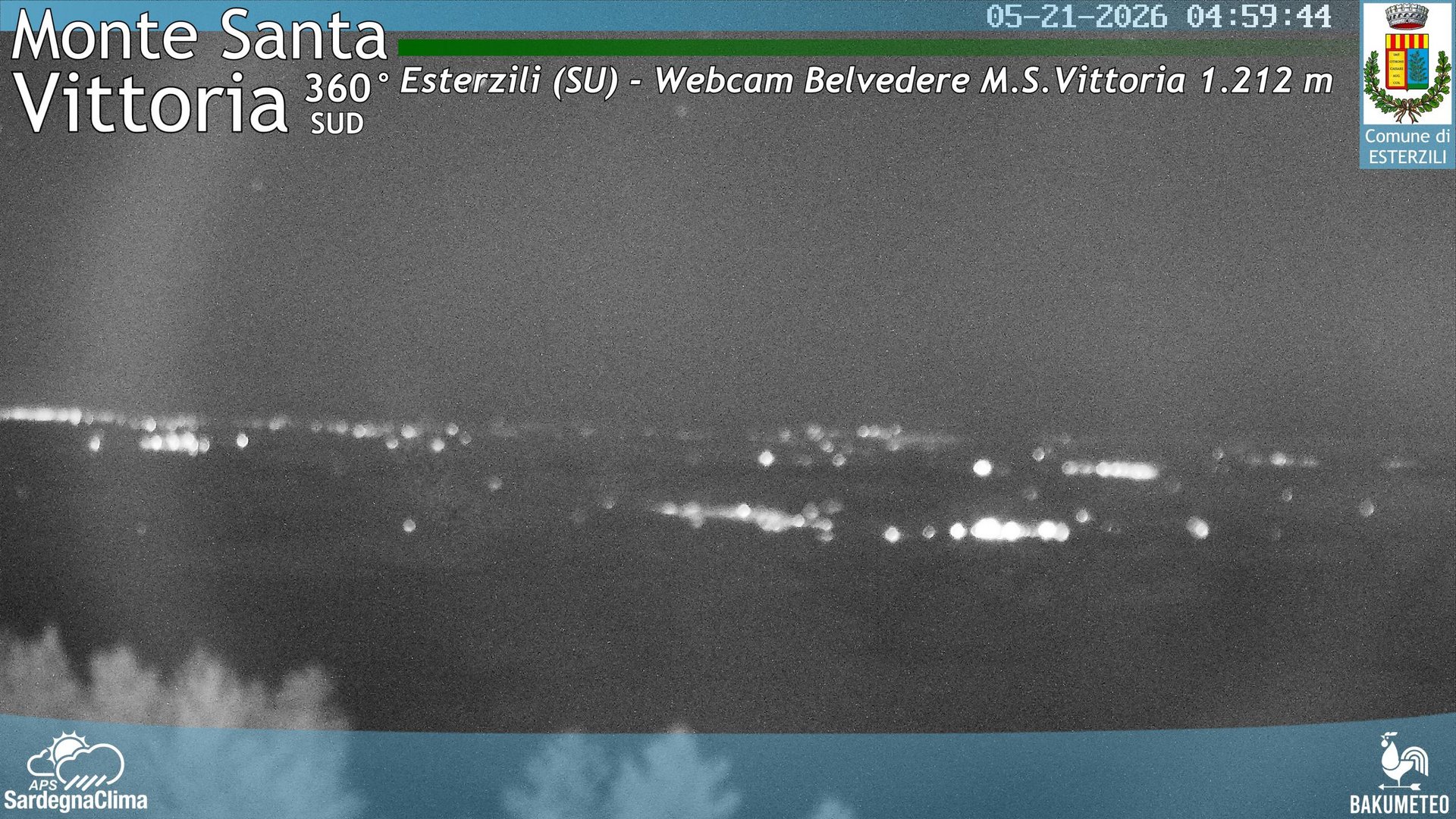 time-lapse frame, Monte Santa Vittoria Sud webcam