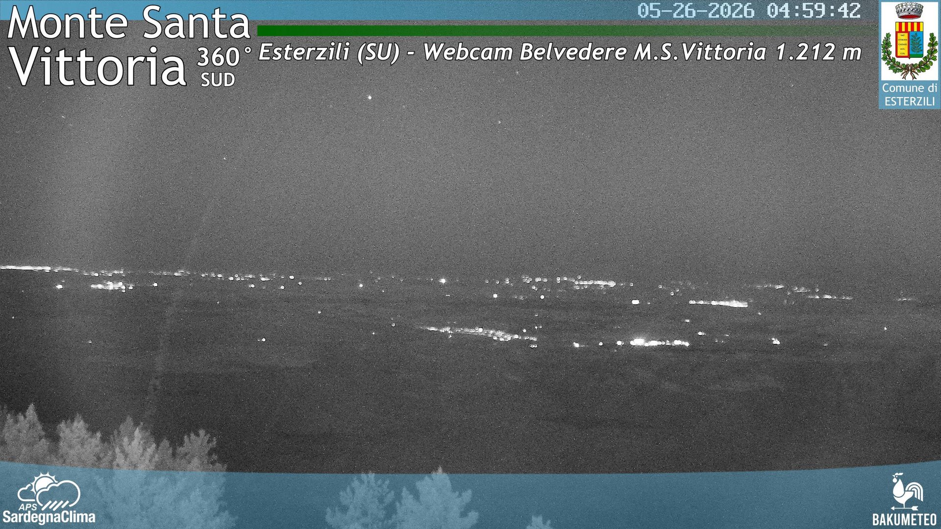 time-lapse frame, Monte Santa Vittoria Sud webcam