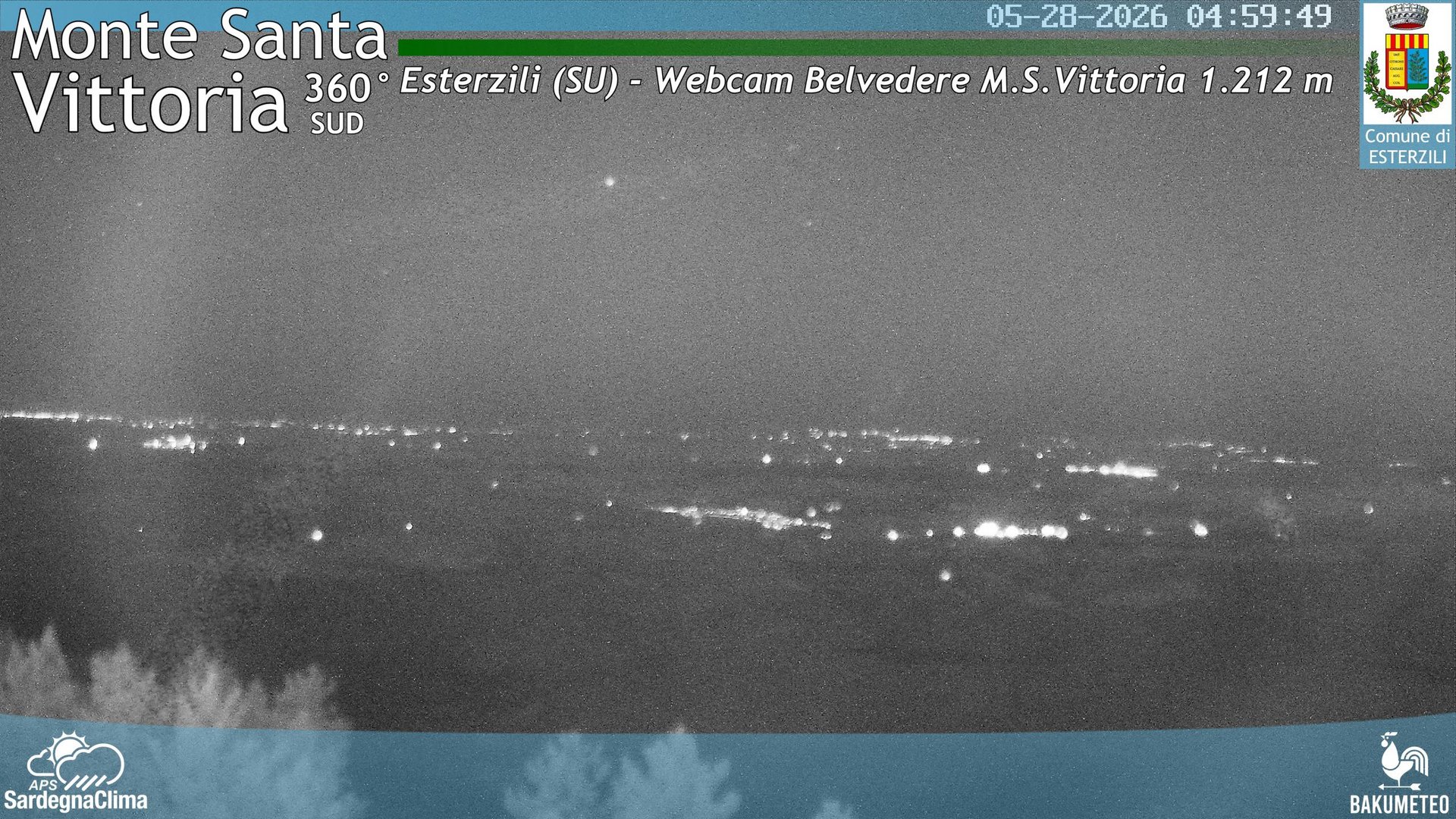 time-lapse frame, Monte Santa Vittoria Sud webcam