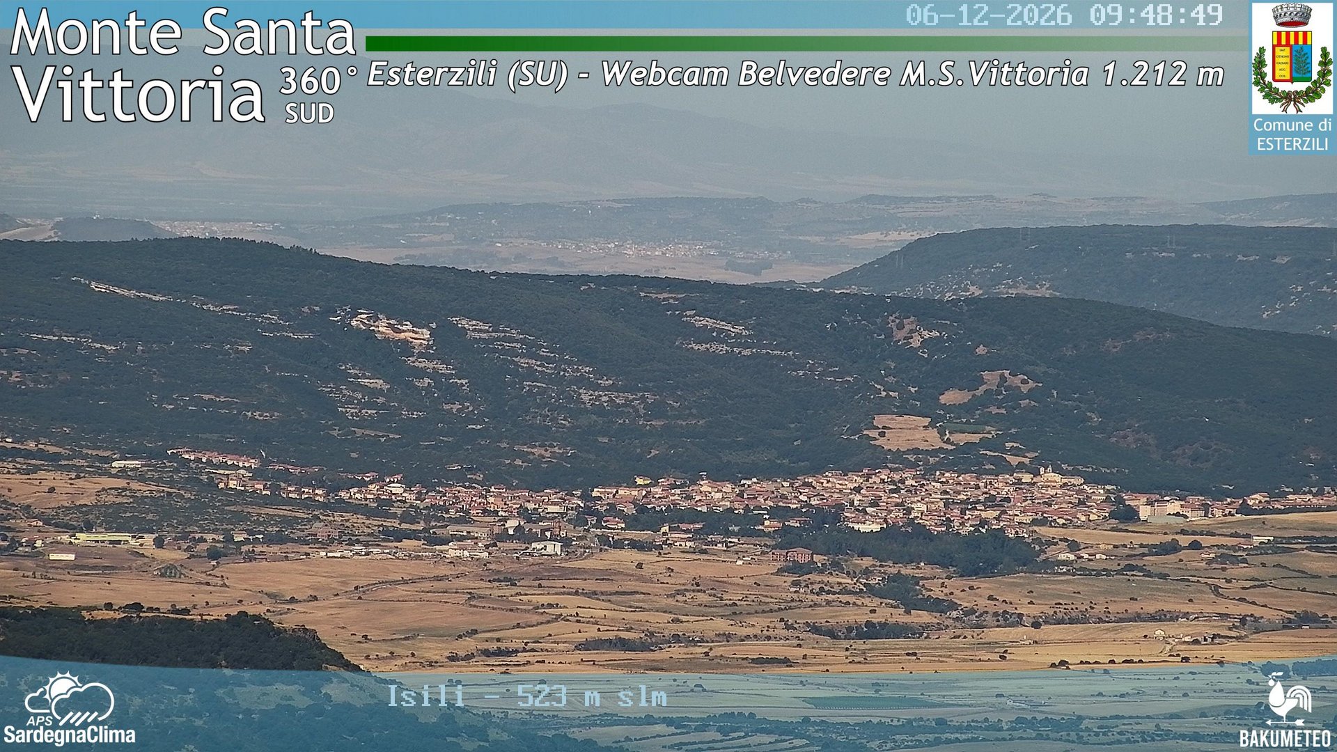 time-lapse frame, Monte Santa Vittoria Sud webcam