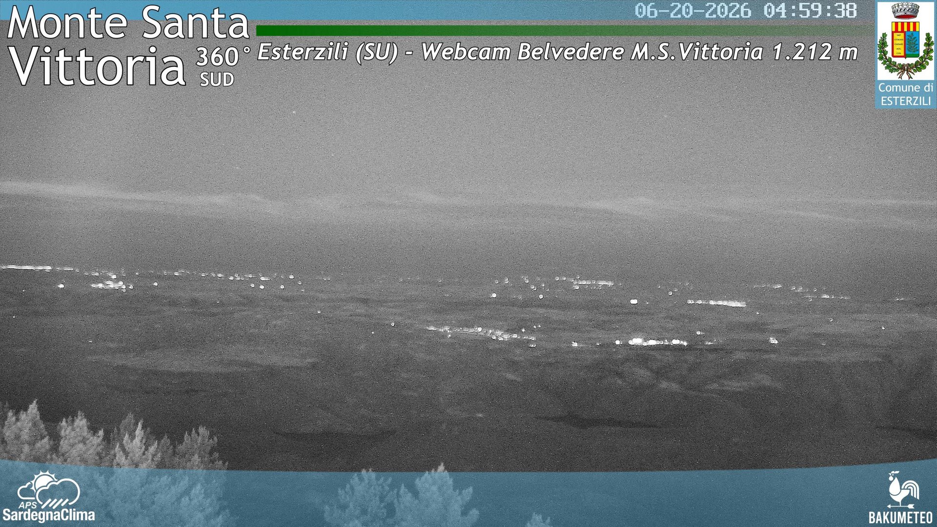 time-lapse frame, Monte Santa Vittoria Sud webcam