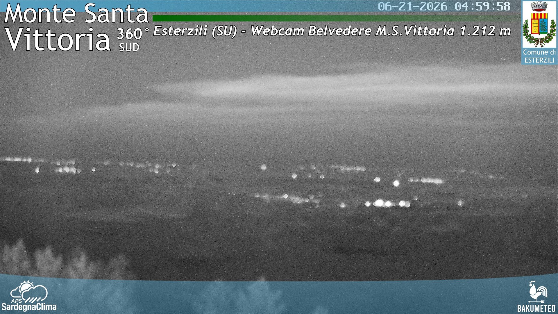 time-lapse frame, Monte Santa Vittoria Sud webcam