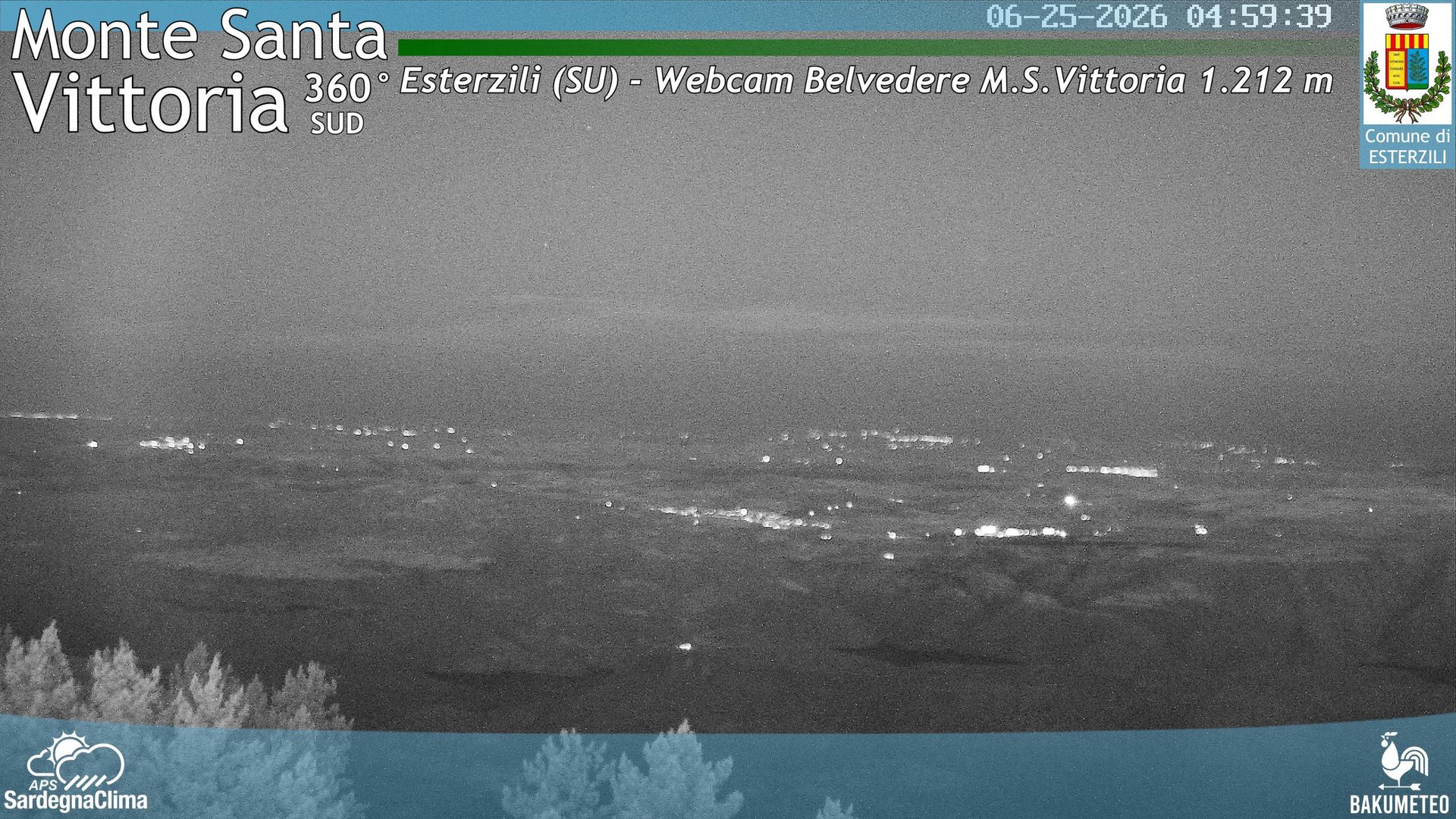 time-lapse frame, Monte Santa Vittoria Sud webcam