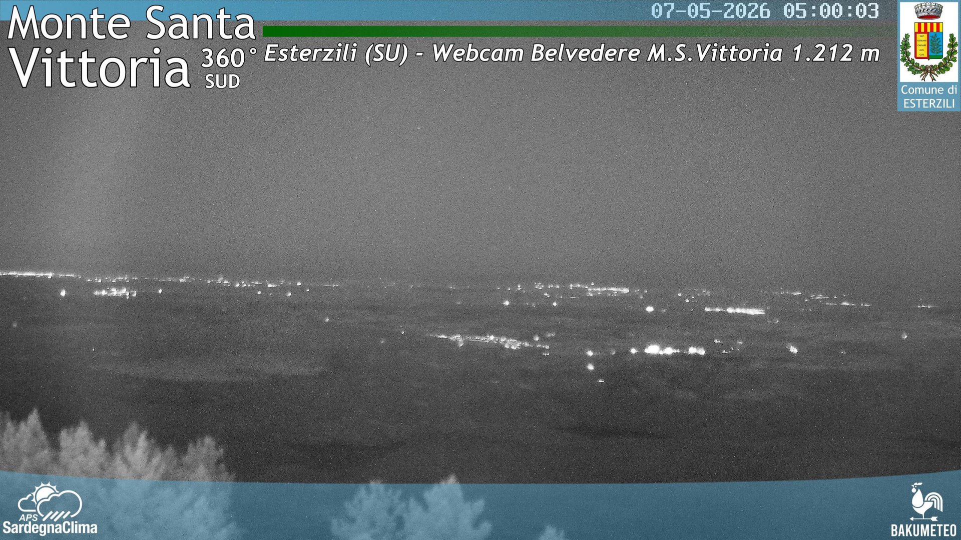 time-lapse frame, Monte Santa Vittoria Sud webcam