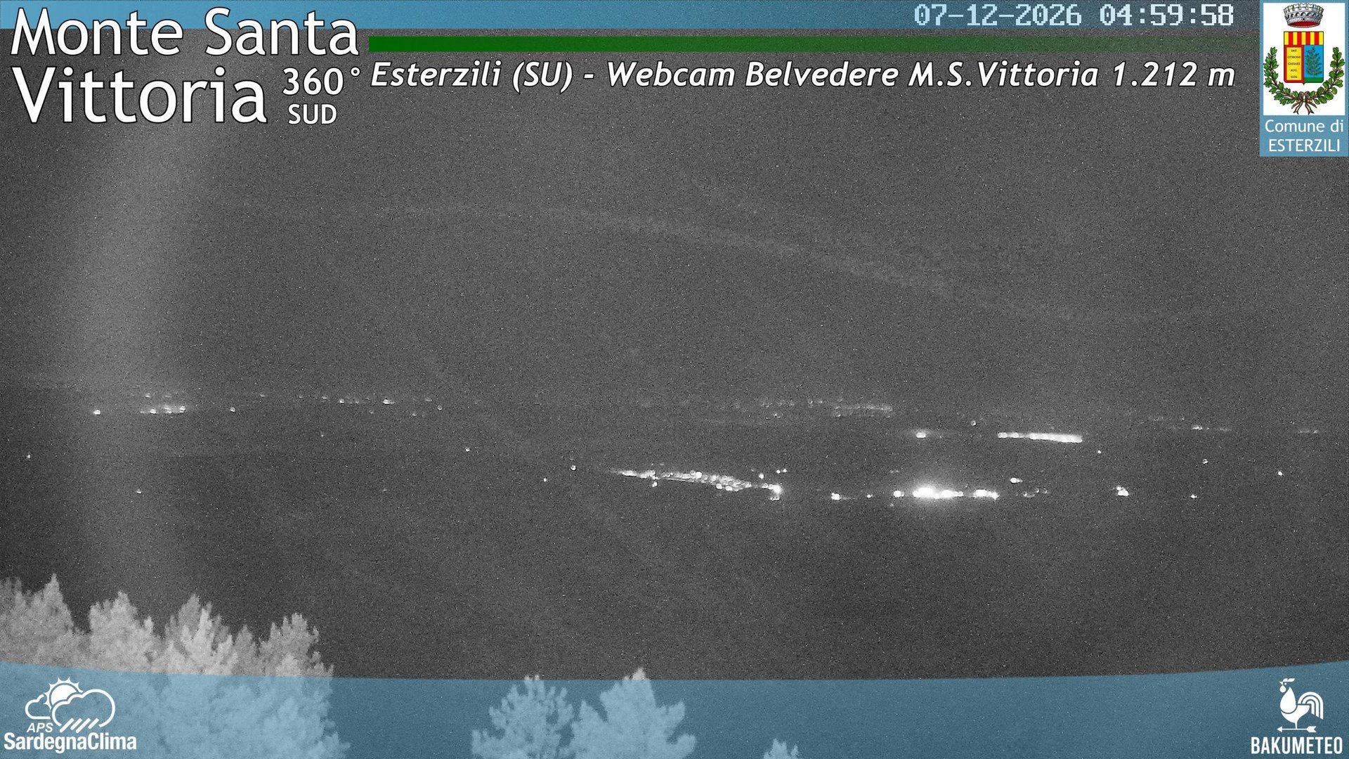 time-lapse frame, Monte Santa Vittoria Sud webcam