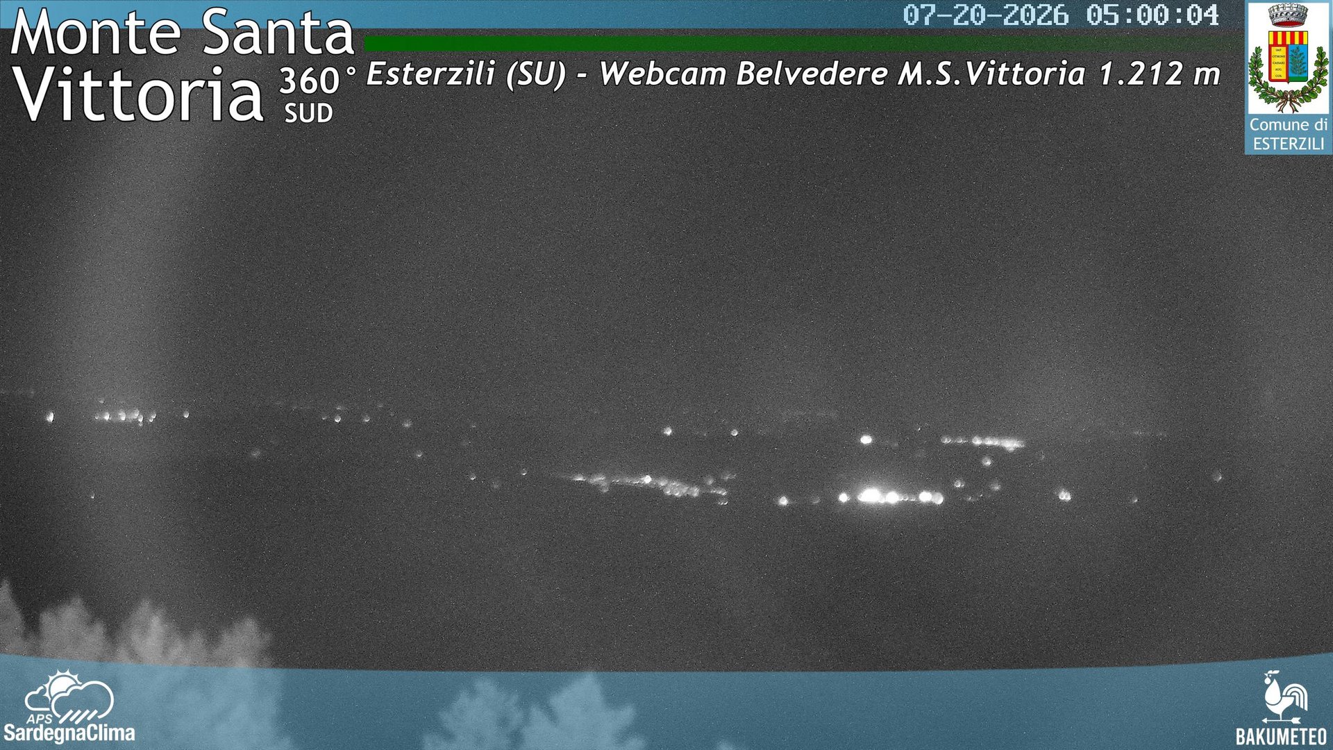 time-lapse frame, Monte Santa Vittoria Sud webcam
