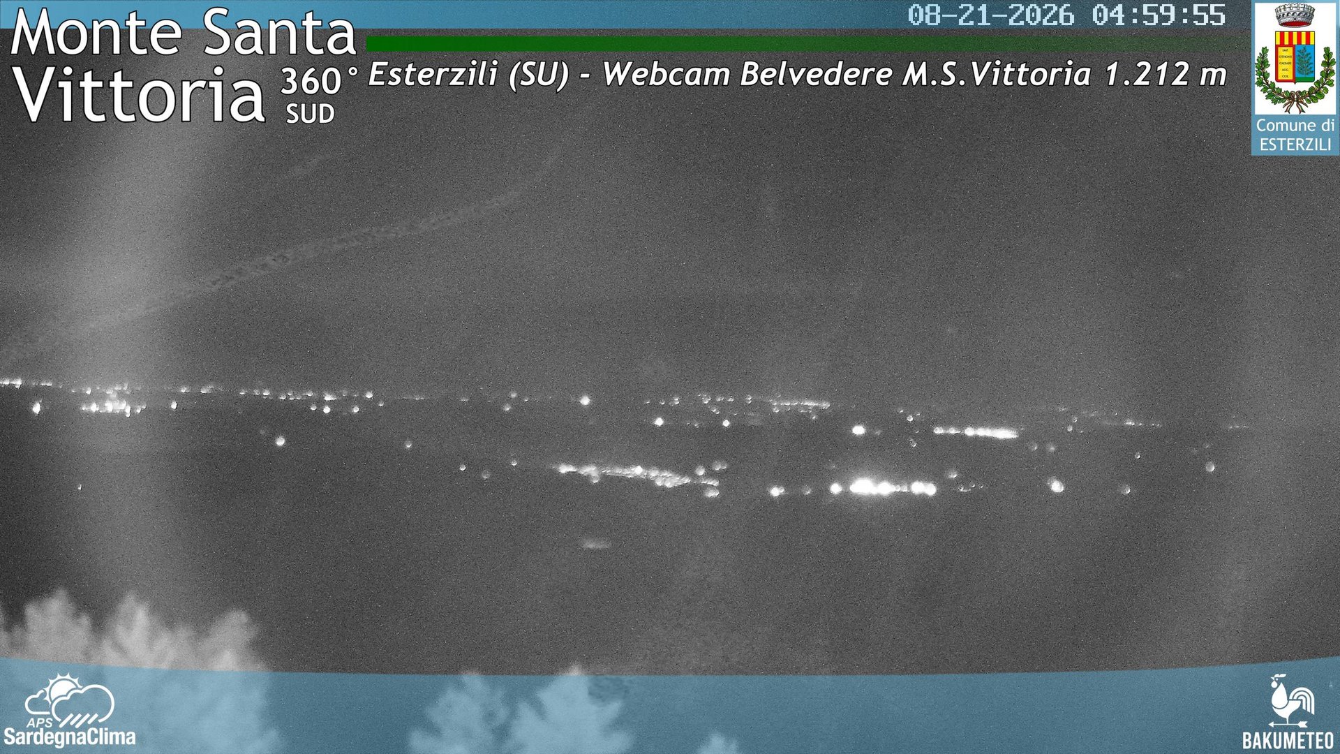 time-lapse frame, Monte Santa Vittoria Sud webcam