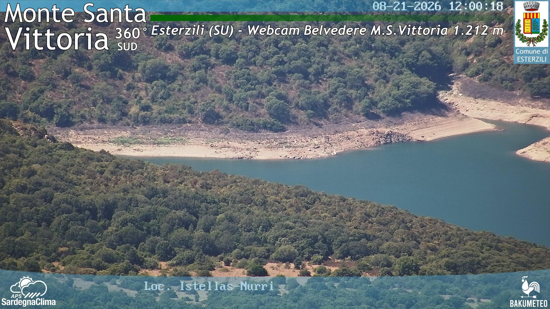 view from Monte Santa Vittoria Sud on 2026-08-21