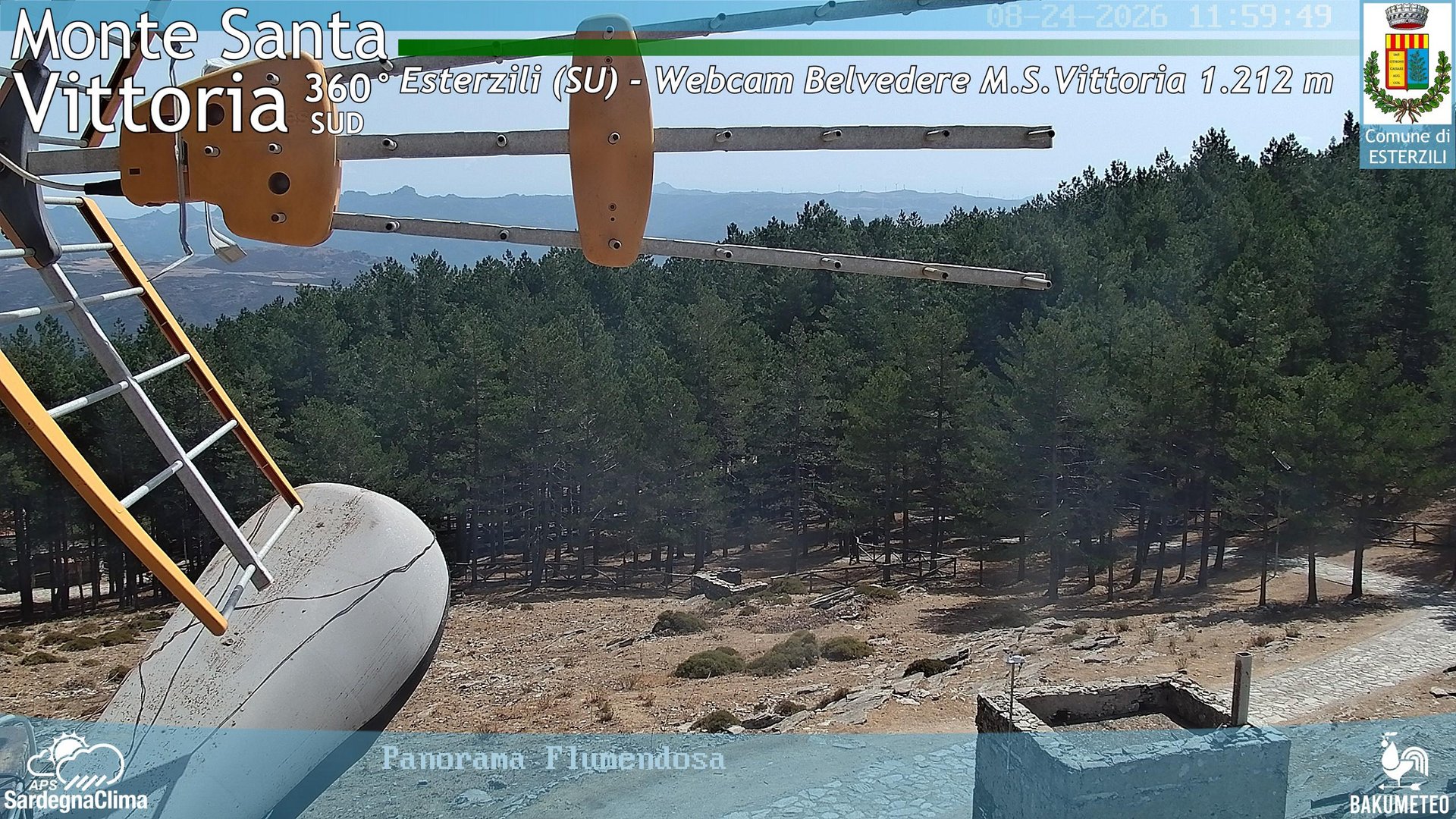 view from Monte Santa Vittoria Sud on 2026-08-24