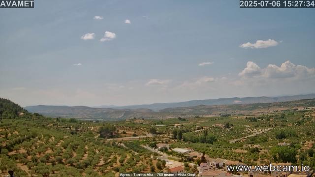 time-lapse frame, Torreta Alta webcam