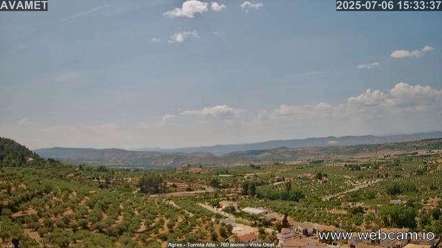 time-lapse frame, Torreta Alta webcam