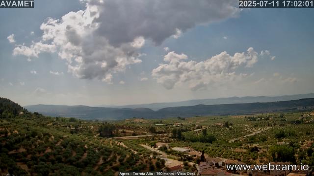 time-lapse frame, Torreta Alta webcam