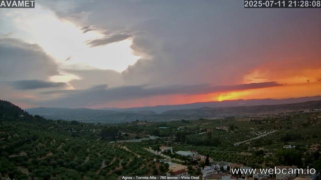 time-lapse frame, Torreta Alta webcam