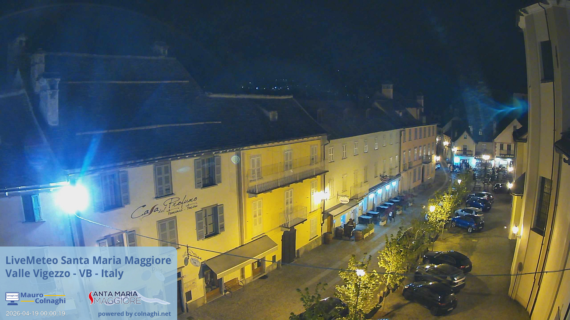 time-lapse frame, Santa Maria webcam