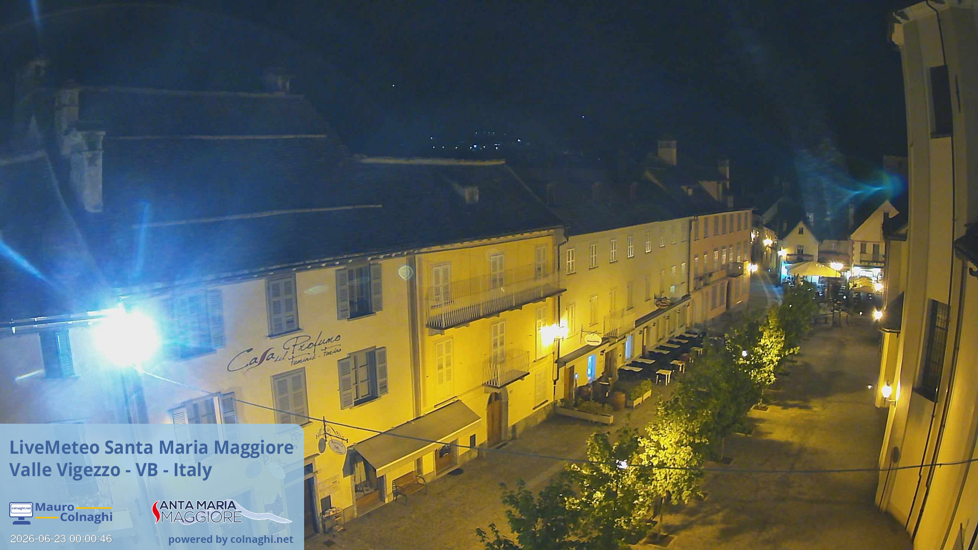 time-lapse frame, Santa Maria webcam