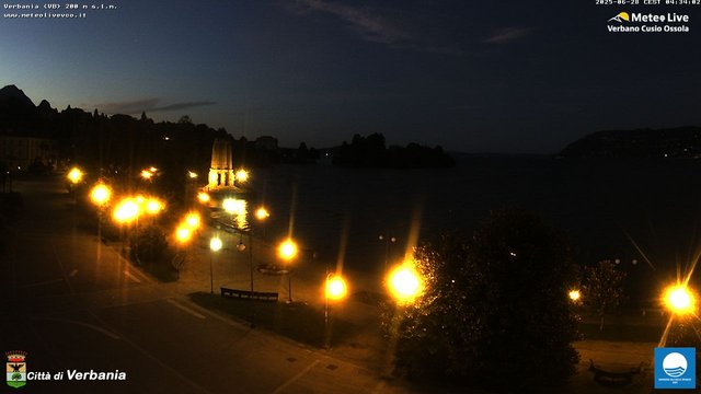 time-lapse frame, Verbania webcam