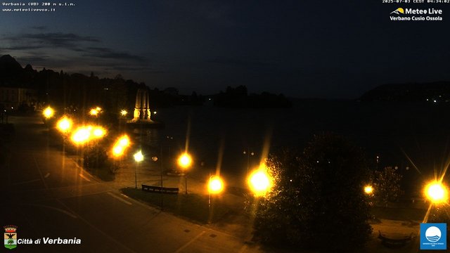time-lapse frame, Verbania webcam