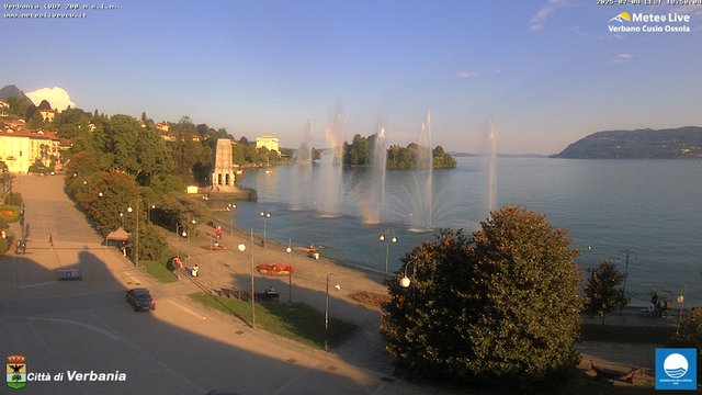 time-lapse frame, Verbania webcam