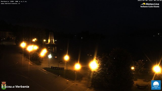 time-lapse frame, Verbania webcam