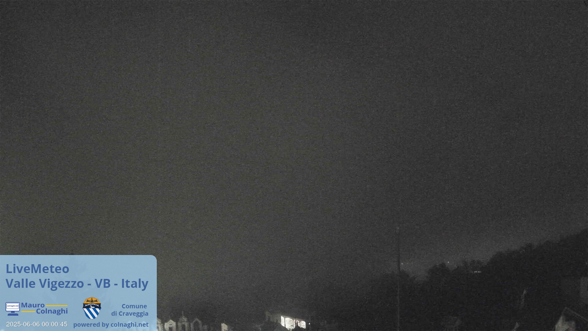 time-lapse frame, Valle Vigezzo webcam