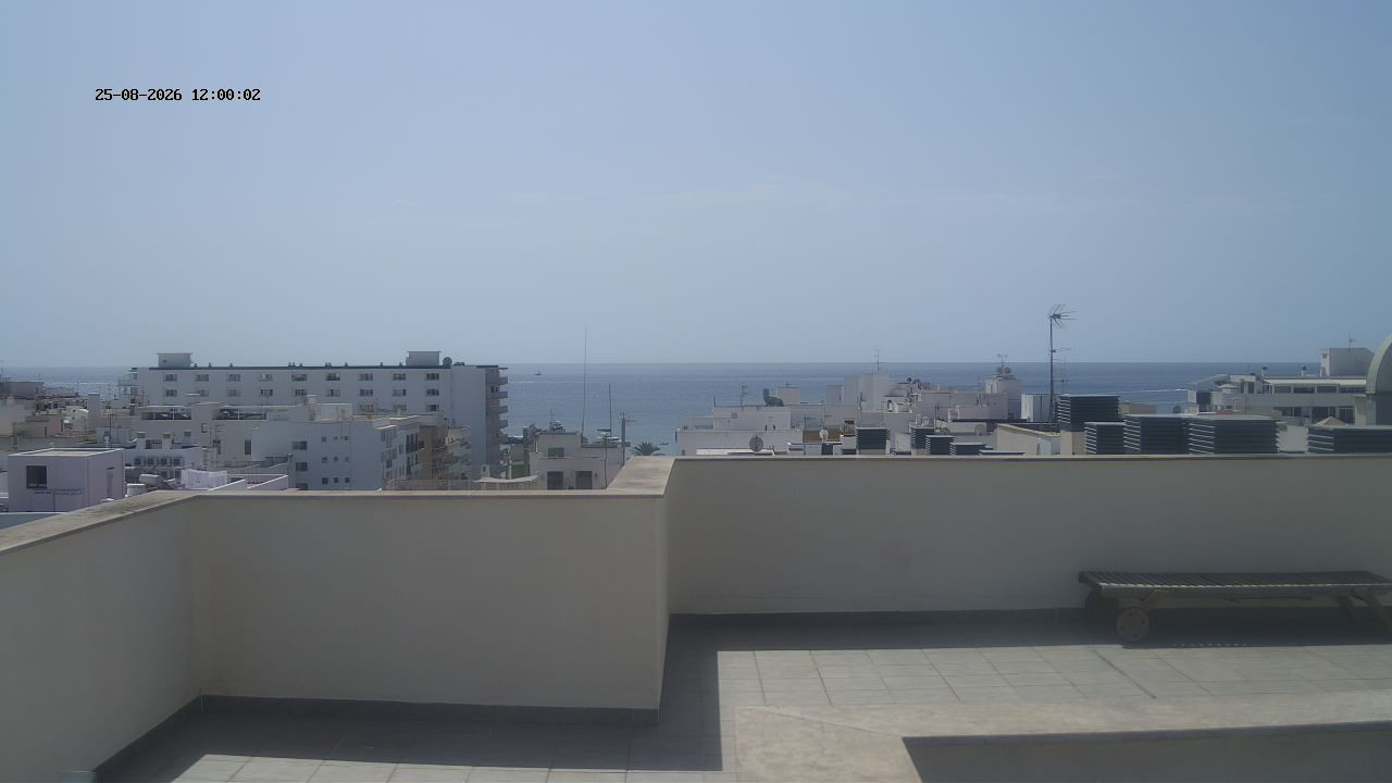 view from Santa Eulalia Wettercam on 2026-08-25