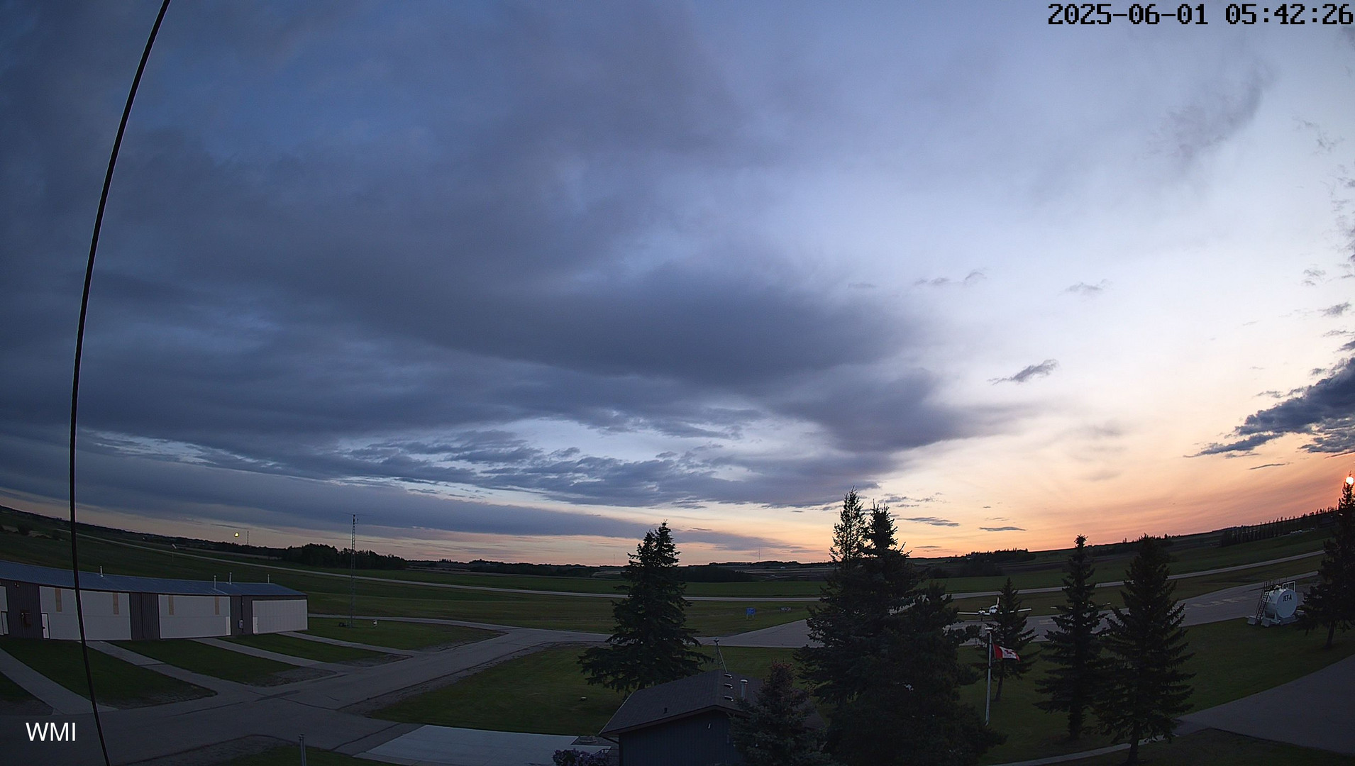 time-lapse frame, Olds Radar North webcam