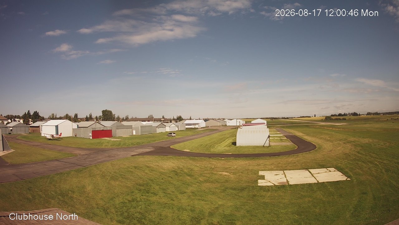 view from North view of Lacombe Airport on 2026-08-17